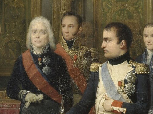 Talleyrand et Napoléon  - entrevue d'Erfurt par Nicolas Grosse - wikipedia